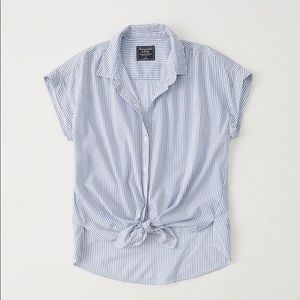 Abercrombie Tie Front Button-Up Shirt